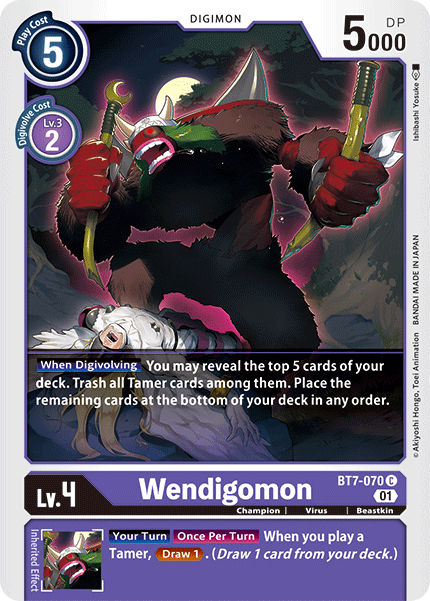 Wendigomon [BT7-070] [Next Adventure] | Shuffle n Cut Hobbies & Games