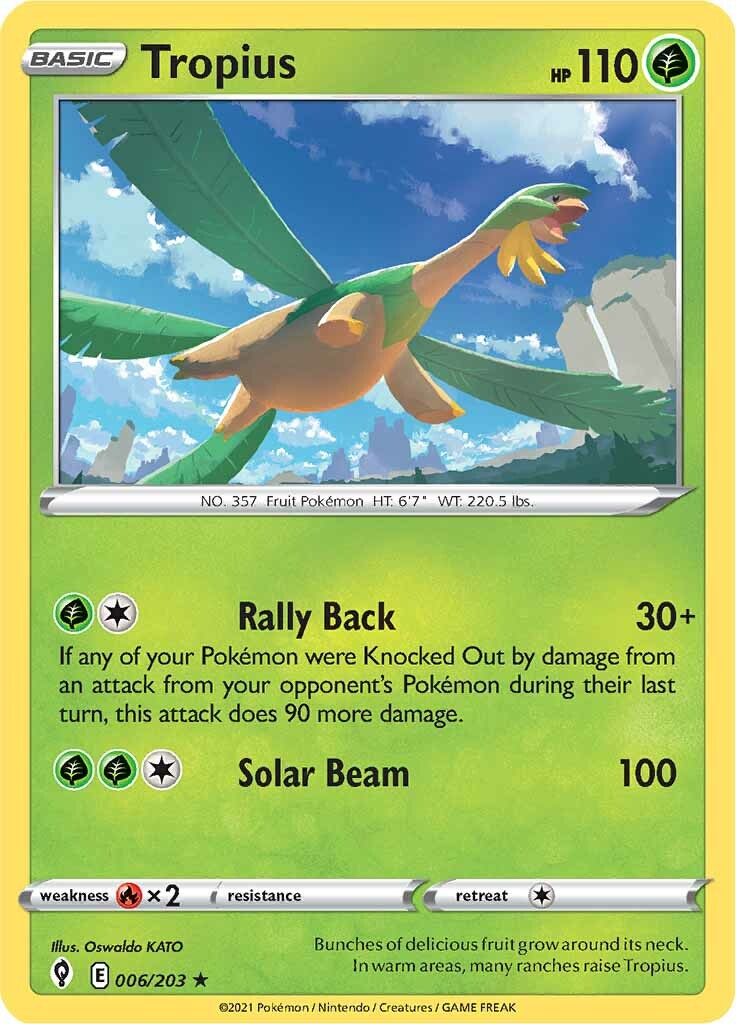 Tropius (006/203) [Sword & Shield: Evolving Skies] | Shuffle n Cut Hobbies & Games