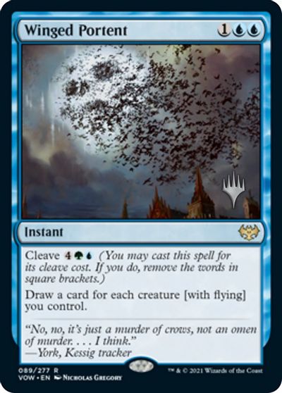 Winged Portent (Promo Pack) [Innistrad: Crimson Vow Promos] | Shuffle n Cut Hobbies & Games