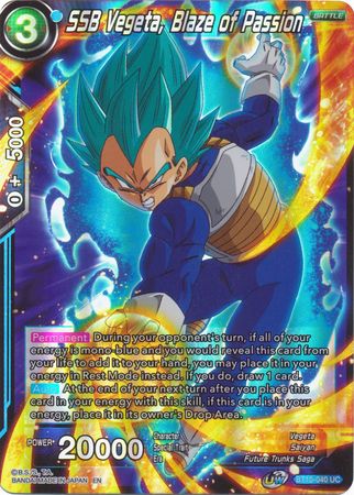 SSB Vegeta, Blaze of Passion (BT10-040) [Rise of the Unison Warrior 2nd Edition] | Shuffle n Cut Hobbies & Games