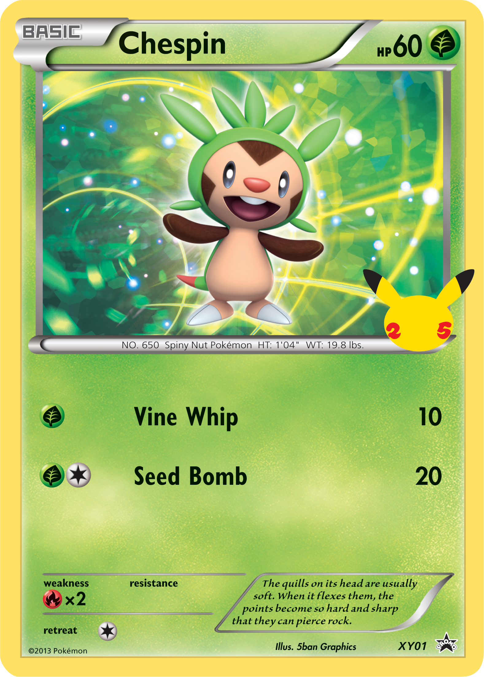 Chespin (XY01) (Jumbo Card) [First Partner Pack] | Shuffle n Cut Hobbies & Games