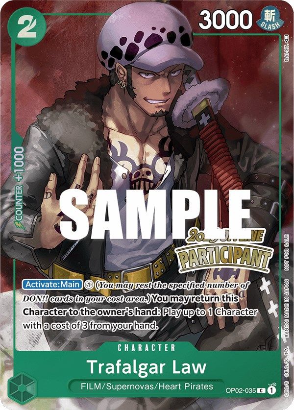 Trafalgar Law (Offline Regional 2023) [Participant] [One Piece Promotion Cards] | Shuffle n Cut Hobbies & Games