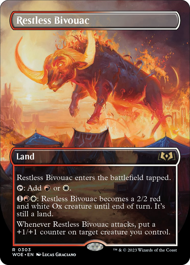 Restless Bivouac (Borderless Alternate Art) [Wilds of Eldraine] | Shuffle n Cut Hobbies & Games