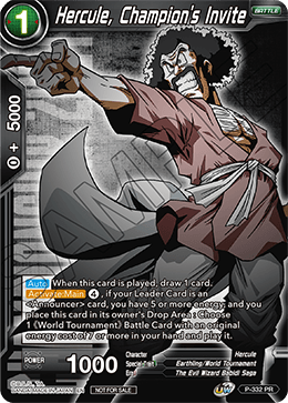 Hercule, Champion's Invite (P-332) [Tournament Promotion Cards] | Shuffle n Cut Hobbies & Games