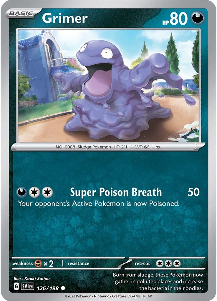 Grimer (126/198) [Scarlet & Violet: Base Set] | Shuffle n Cut Hobbies & Games