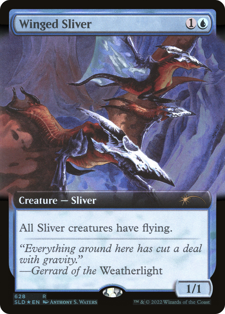 Winged Sliver (Extended Art) [Secret Lair Drop Promos] | Shuffle n Cut Hobbies & Games