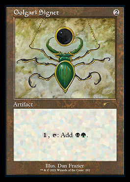 Golgari Signet (Retro) [Secret Lair Drop Series] | Shuffle n Cut Hobbies & Games