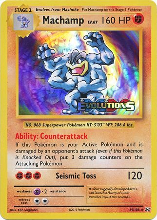 Machamp (59/108) (XY Evolutions Prerelease) [XY: Black Star Promos] | Shuffle n Cut Hobbies & Games