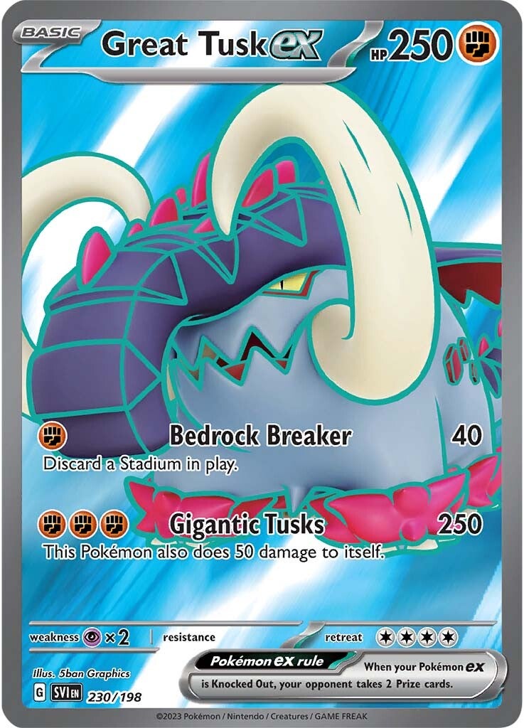 Great Tusk ex (230/198) [Scarlet & Violet: Base Set] | Shuffle n Cut Hobbies & Games