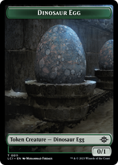 Dinosaur Egg // Dinosaur (0010) Double-Sided Token [The Lost Caverns of Ixalan Tokens] | Shuffle n Cut Hobbies & Games