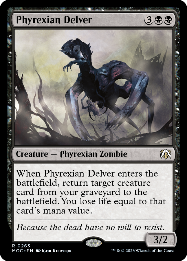 Phyrexian Delver [March of the Machine Commander] | Shuffle n Cut Hobbies & Games