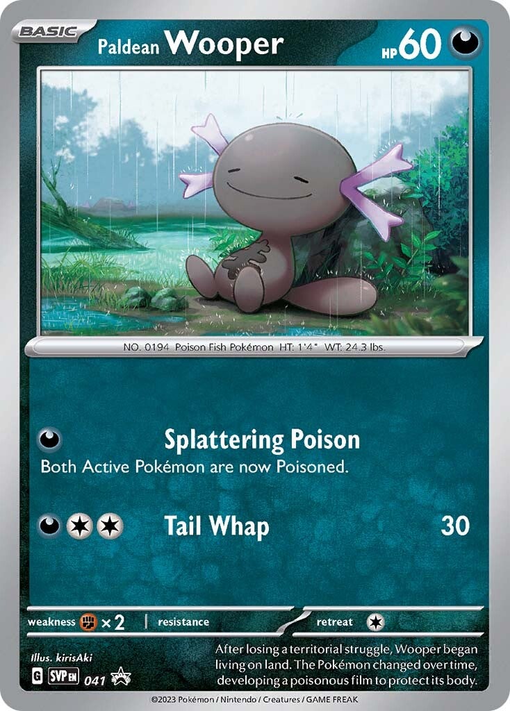 Paldean Wooper (041) [Scarlet & Violet: Black Star Promos] | Shuffle n Cut Hobbies & Games