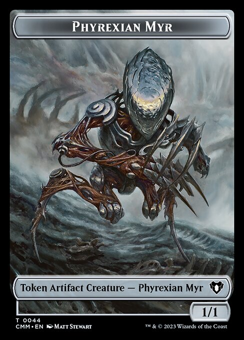 Human Soldier // Phyrexian Myr Double-Sided Token [Commander Masters Tokens] | Shuffle n Cut Hobbies & Games