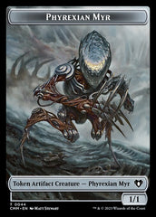 Treasure // Phyrexian Myr Double-Sided Token [Commander Masters Tokens] | Shuffle n Cut Hobbies & Games