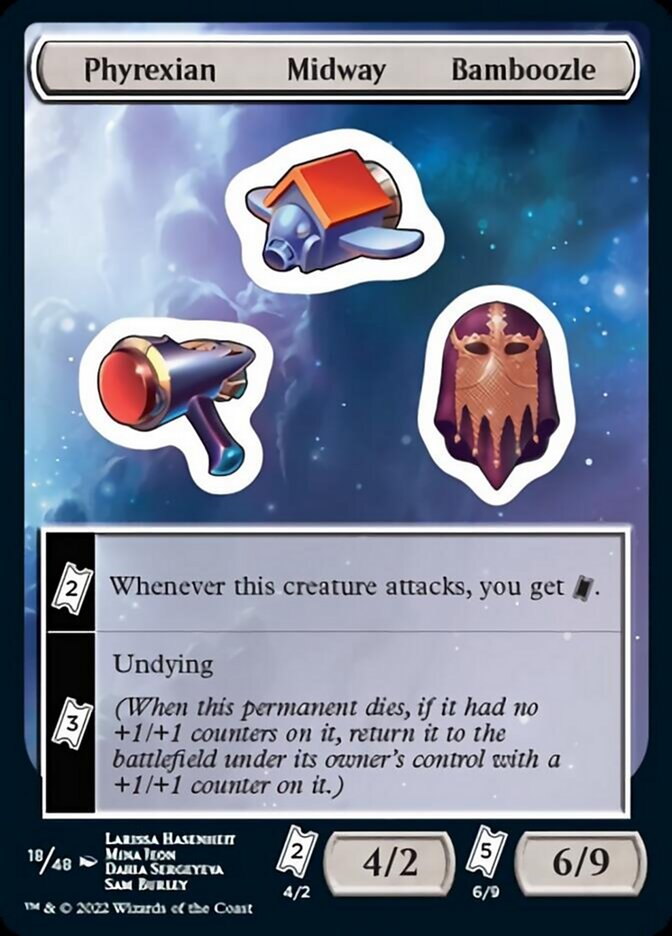 Phyrexian Midway Bamboozle [Unfinity Stickers] | Shuffle n Cut Hobbies & Games