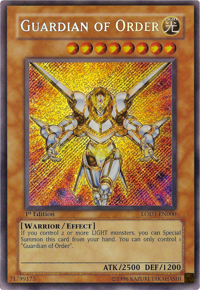 Guardian of Order [LODT-EN000] Secret Rare | Shuffle n Cut Hobbies & Games