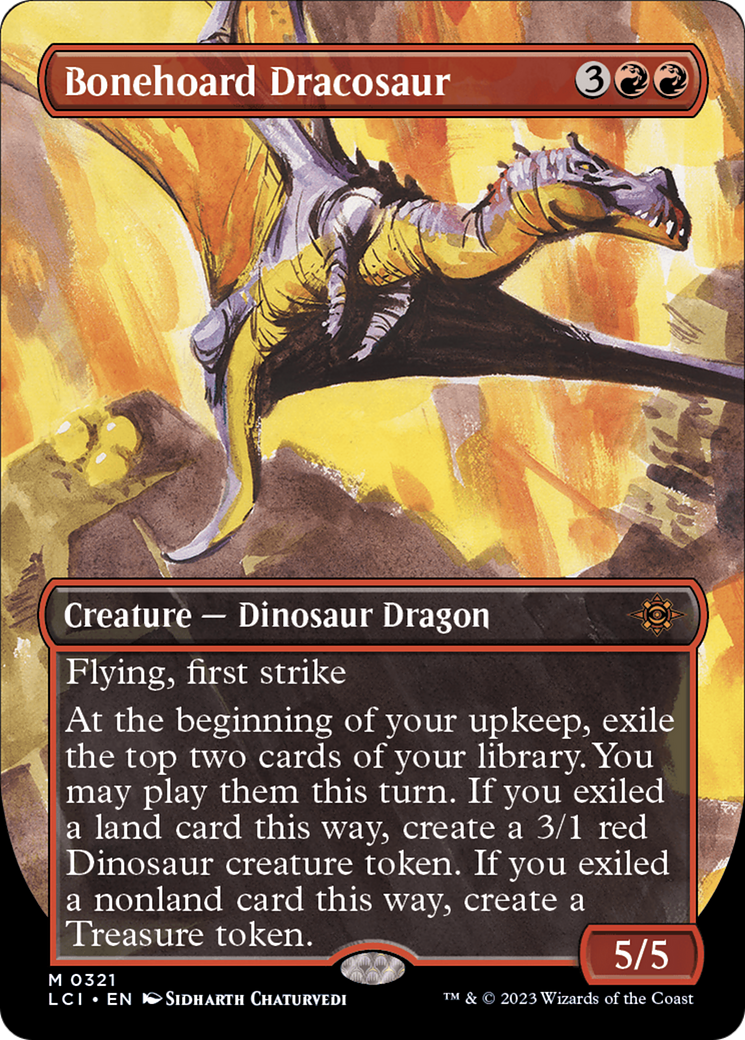 Bonehoard Dracosaur (Borderless) [The Lost Caverns of Ixalan] | Shuffle n Cut Hobbies & Games