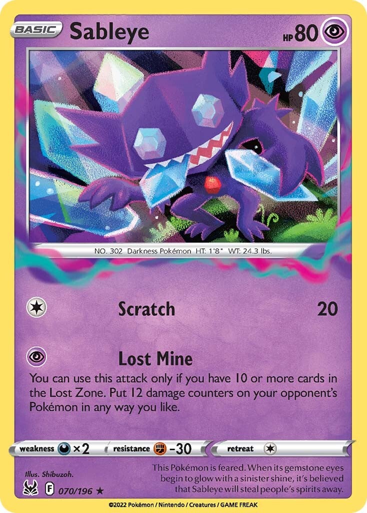 Sableye (070/196) [Sword & Shield: Lost Origin] | Shuffle n Cut Hobbies & Games