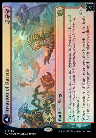 Invasion of Karsus // Refraction Elemental [March of the Machine Prerelease Promos] | Shuffle n Cut Hobbies & Games