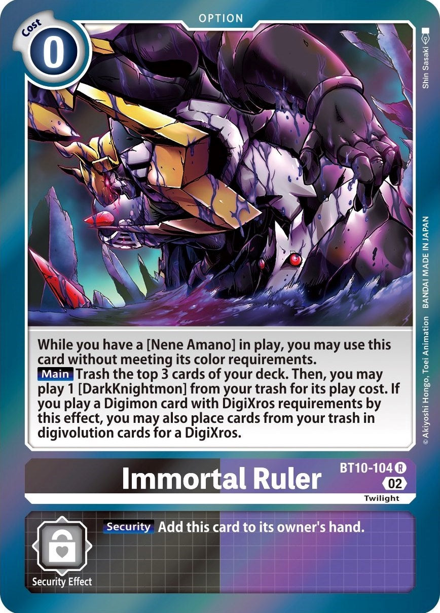 Immortal Ruler [BT10-104] [Xros Encounter] | Shuffle n Cut Hobbies & Games