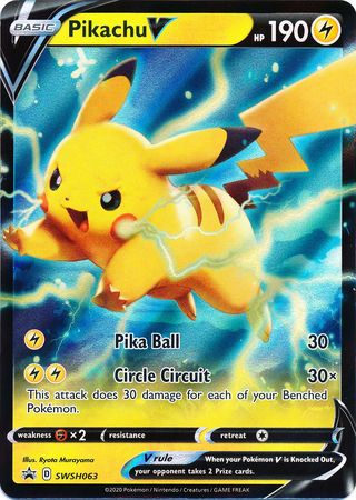 Pikachu V (SWSH063) [Sword & Shield: Black Star Promos] | Shuffle n Cut Hobbies & Games