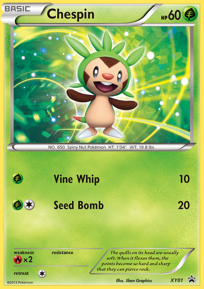 Chespin (XY01) [XY: Black Star Promos] | Shuffle n Cut Hobbies & Games