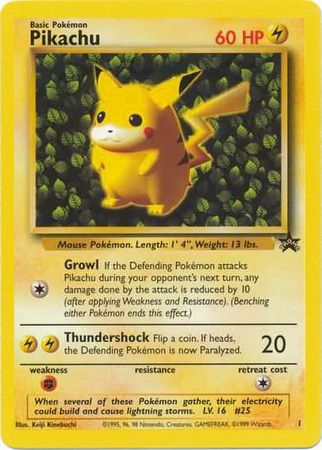 Pikachu (1) (Promo) [Wizards of the Coast: Black Star Promos] | Shuffle n Cut Hobbies & Games