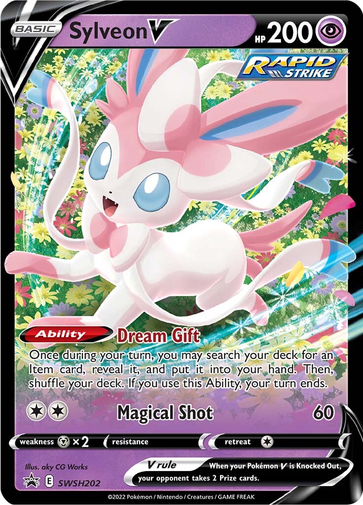 Sylveon V (SWSH202) [Sword & Shield: Black Star Promos] | Shuffle n Cut Hobbies & Games