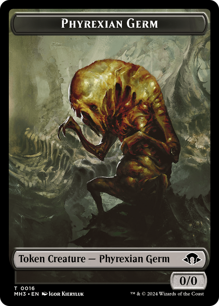 Phyrexian Germ // Rat Double-Sided Token [Modern Horizons 3 Tokens] | Shuffle n Cut Hobbies & Games