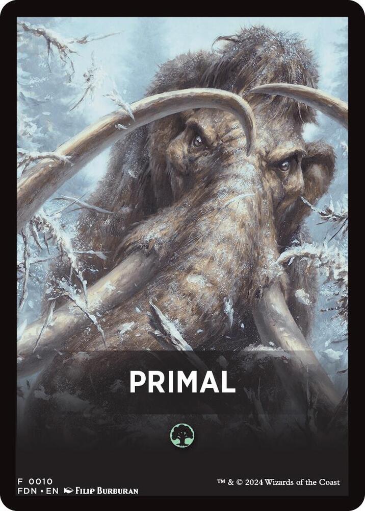 Primal Theme Card [Foundations Tokens] | Shuffle n Cut Hobbies & Games