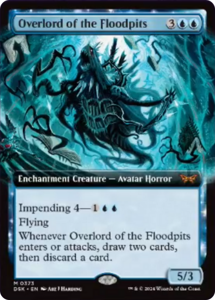 Overlord of the Floodpits (Extended Art) [Duskmourn: House of Horror] | Shuffle n Cut Hobbies & Games