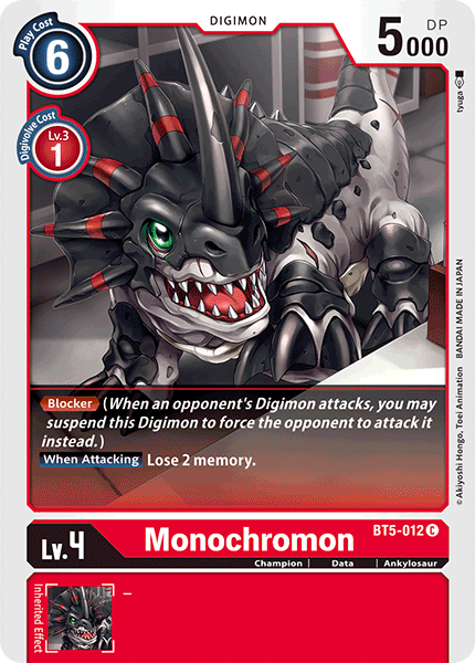 Monochromon [BT5-012] [Battle of Omni] | Shuffle n Cut Hobbies & Games