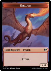 Dragon // Kor Ally Double-Sided Token [Commander Masters Tokens] | Shuffle n Cut Hobbies & Games