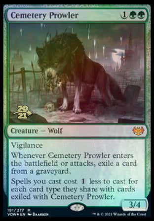 Cemetery Prowler [Innistrad: Crimson Vow Prerelease Promos] | Shuffle n Cut Hobbies & Games