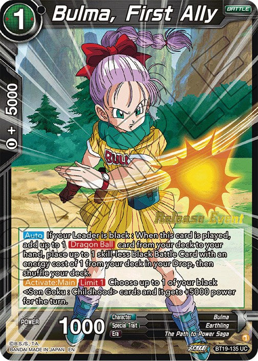 Bulma, First Ally (Fighter's Ambition Holiday Pack) (BT19-135) [Tournament Promotion Cards] | Shuffle n Cut Hobbies & Games