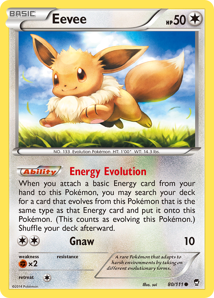 Eevee (80/111) [XY: Furious Fists] | Shuffle n Cut Hobbies & Games