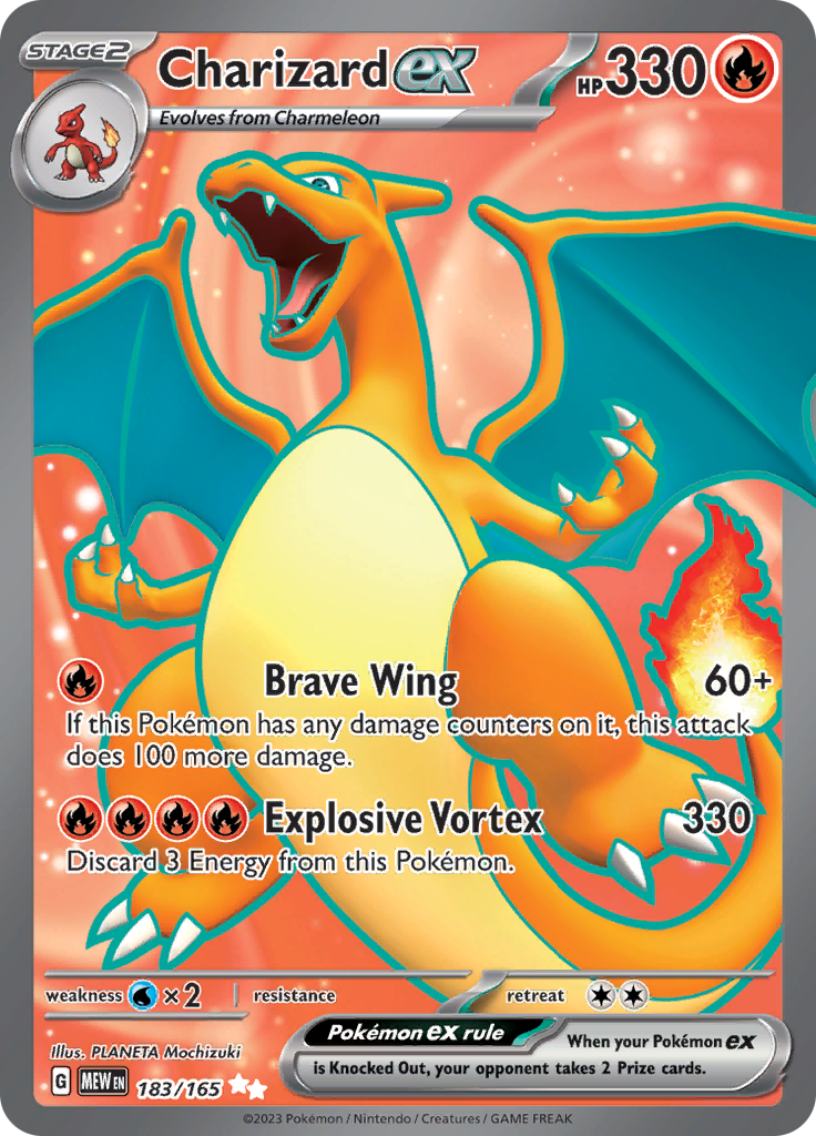 Charizard ex (183/165) [Scarlet & Violet 151] | Shuffle n Cut Hobbies & Games