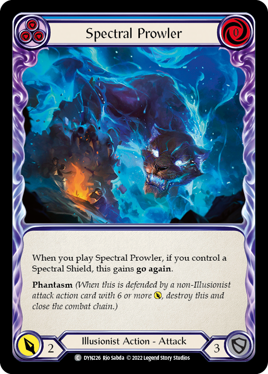 Spectral Prowler (Blue) [DYN226] (Dynasty)  Rainbow Foil | Shuffle n Cut Hobbies & Games