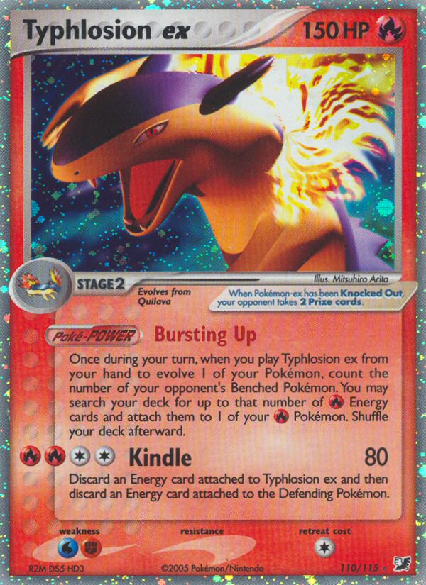 Typhlosion ex (110/115) [EX: Unseen Forces] | Shuffle n Cut Hobbies & Games