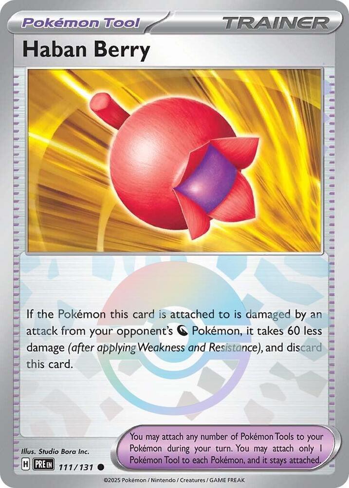 Haban Berry (111/131) (Poke Ball Pattern) [Scarlet & Violet: Prismatic Evolutions] | Shuffle n Cut Hobbies & Games