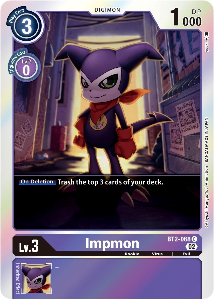 Impmon [BT2-068] (Alternate Art) [Starter Deck: Beelzemon Advanced Deck Set] | Shuffle n Cut Hobbies & Games