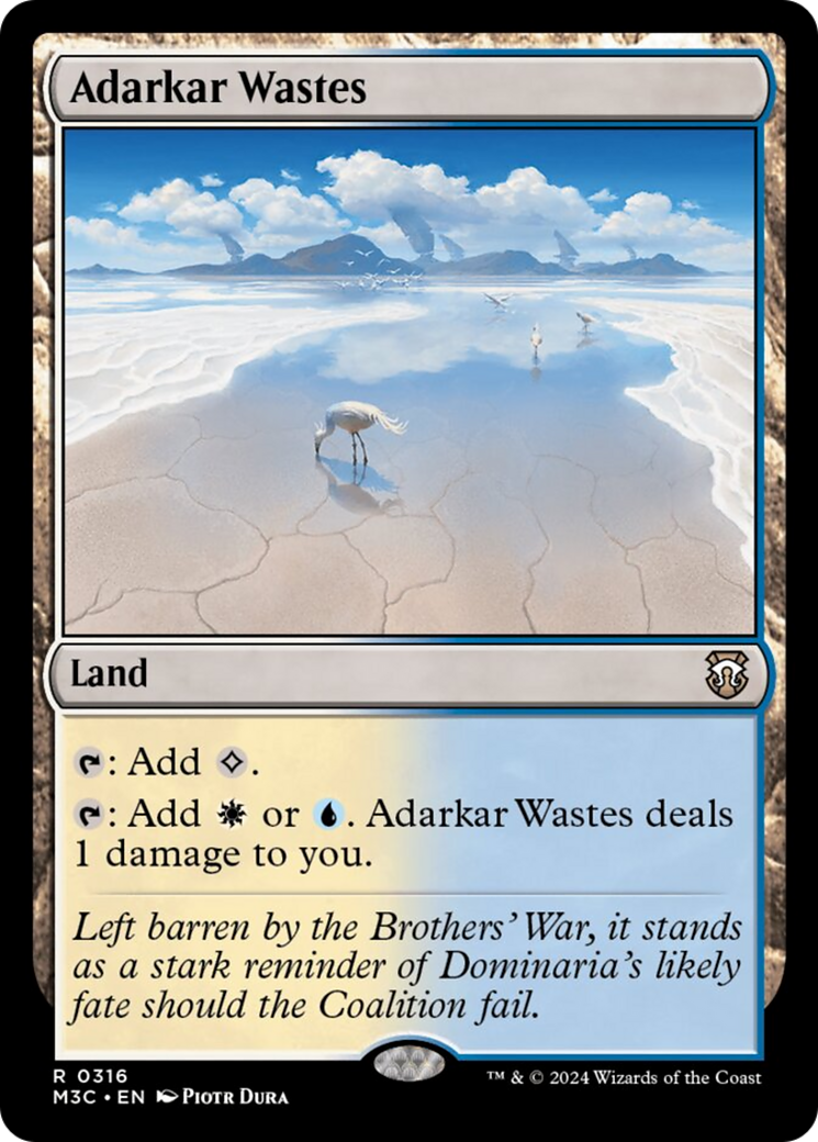 Adarkar Wastes (Ripple Foil) [Modern Horizons 3 Commander] | Shuffle n Cut Hobbies & Games