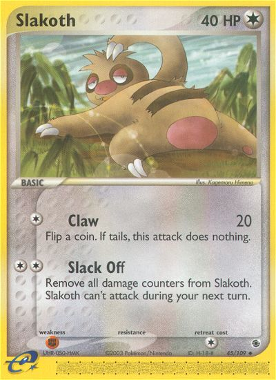 Slakoth (45/109) [EX: Ruby & Sapphire] | Shuffle n Cut Hobbies & Games