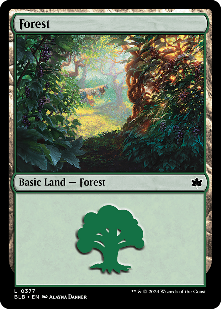 Forest (0377) [Bloomburrow] | Shuffle n Cut Hobbies & Games