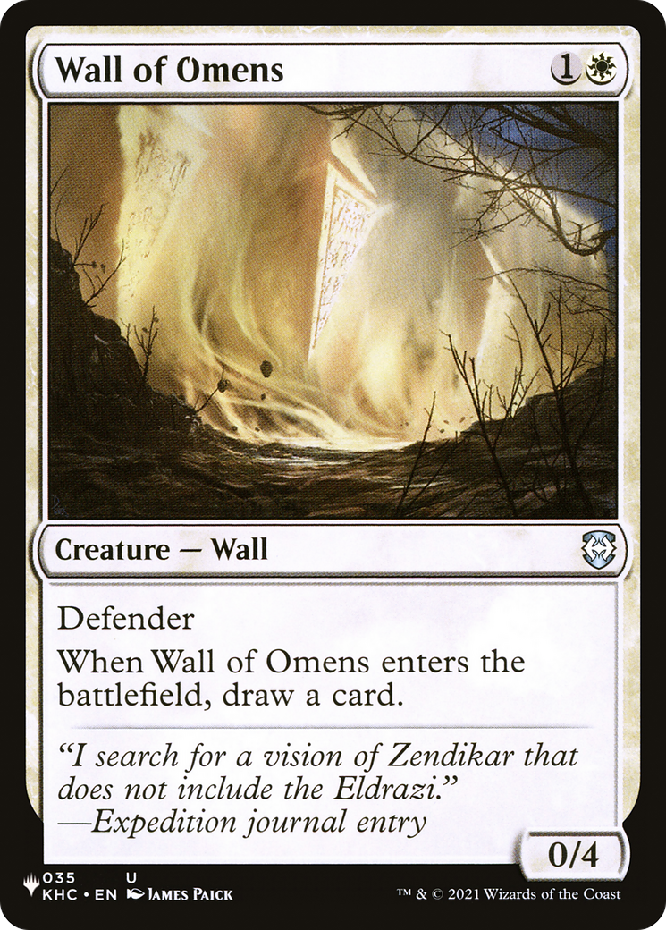 Wall of Omens (KHC) [The List] | Shuffle n Cut Hobbies & Games