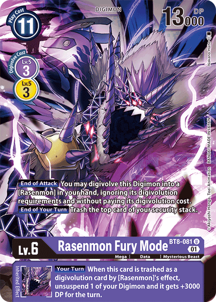 Rasenmon: Fury Mode [BT8-081] [New Awakening] | Shuffle n Cut Hobbies & Games