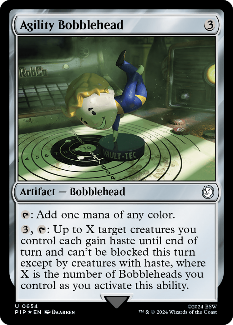 Agility Bobblehead (Surge Foil) [Fallout] | Shuffle n Cut Hobbies & Games