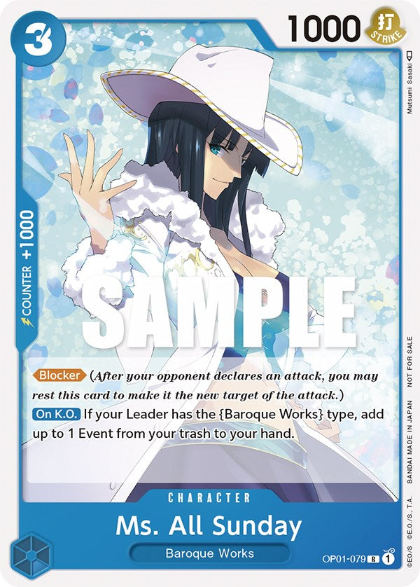 Ms. All Sunday (Promotion Pack 2023) [One Piece Promotion Cards] | Shuffle n Cut Hobbies & Games