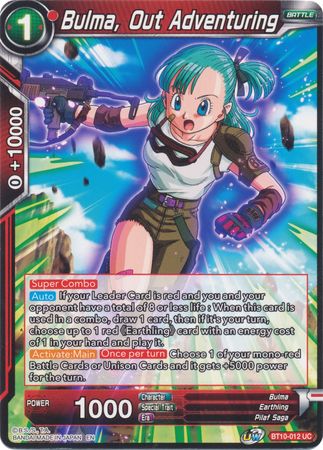 Bulma, Out Adventuring (BT10-012) [Rise of the Unison Warrior 2nd Edition] | Shuffle n Cut Hobbies & Games