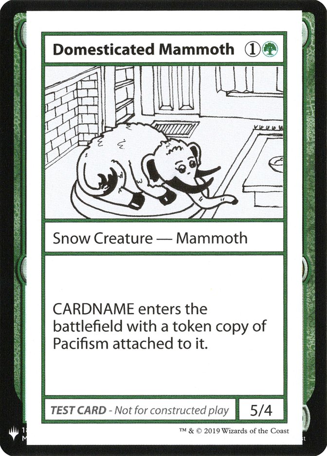 Domesticated Mammoth [Mystery Booster Playtest Cards] | Shuffle n Cut Hobbies & Games